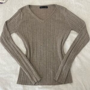 Shein DAZY Solid V Neck Sweater